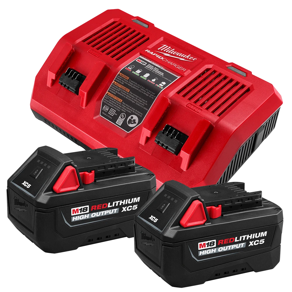 M18™ REDLITHIUM™ HIGH OUTPUT™ XC5 ​Dual Bay Starter Pack​