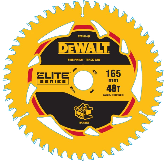 Dewalt Elite 165mm 48t Fine Finish Plunge Saw Blade