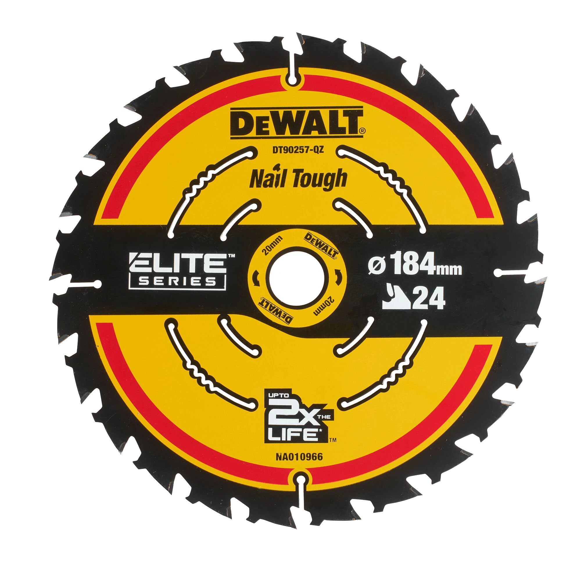 Dewalt Elite 184mm X 20mm (16mm) X 24t Circular Saw Blade Bulk Display Tray