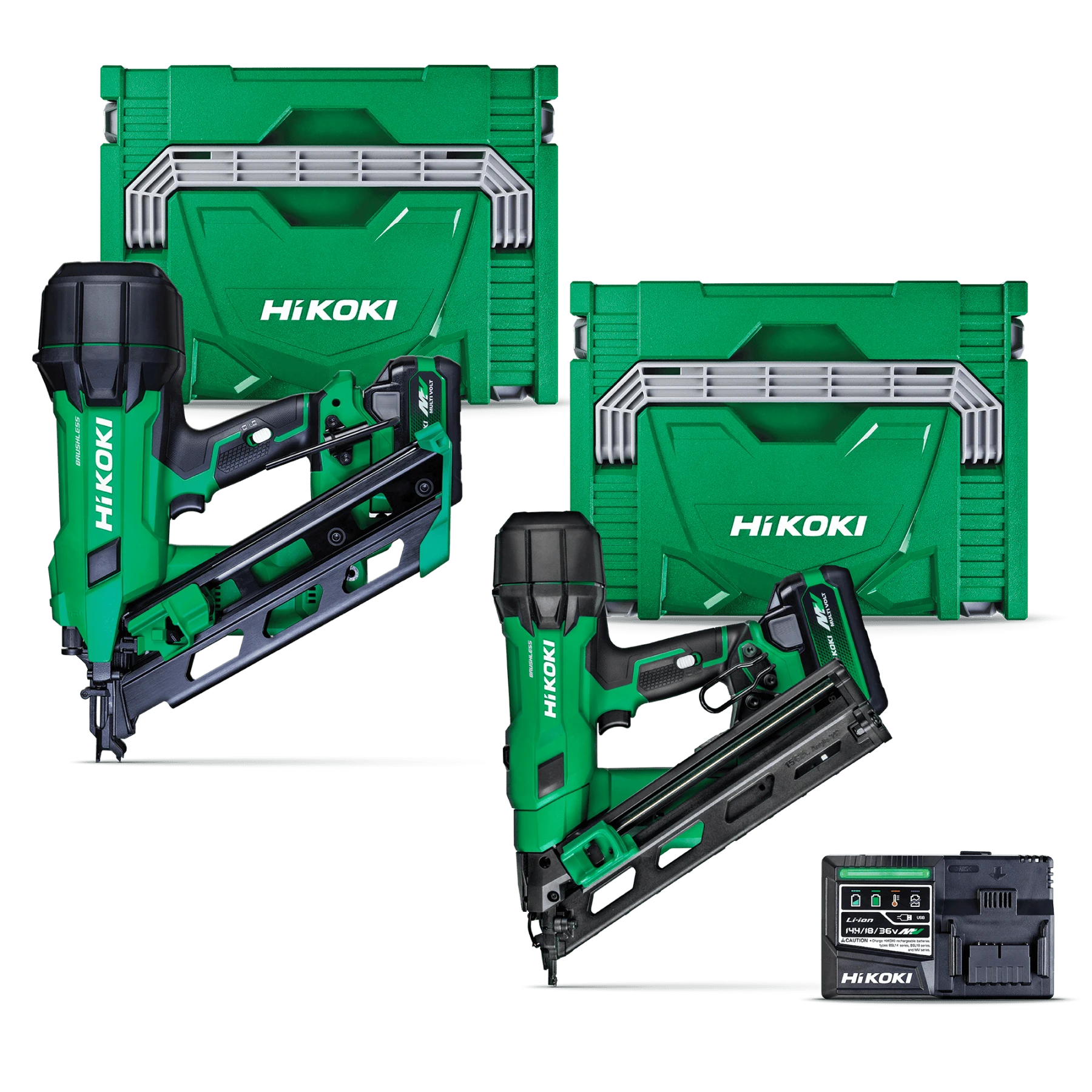 18V Gasless Framing Nailer & 15GA Angled Brad Nailer Kit