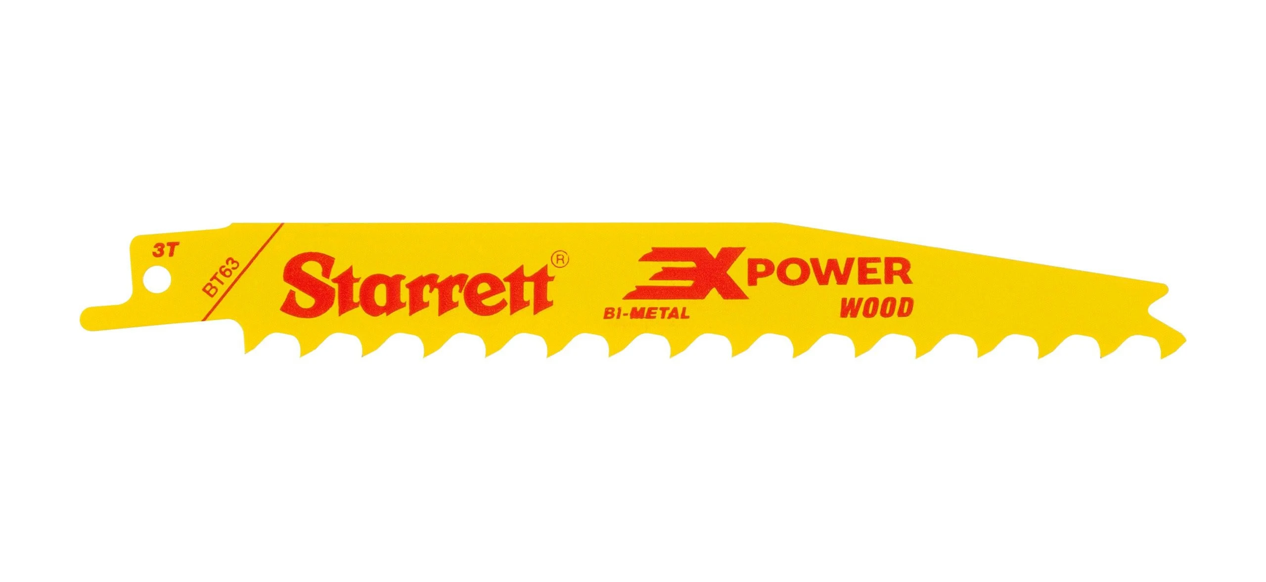 Starrett 3X Power Wood Cutting Reciprocating Saw Blades