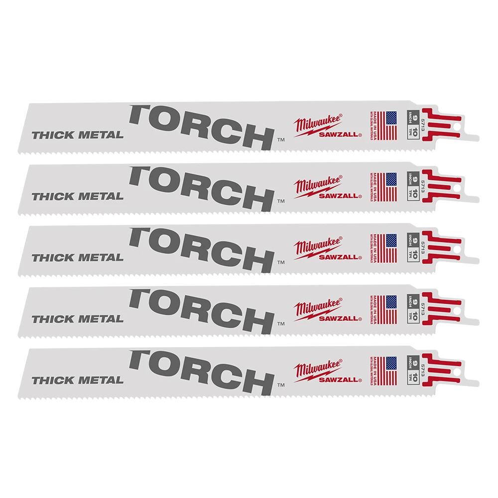 SAWZALL™ The TORCH™ Metal Demolition 230mm 9" 10TPI Blade 5 Pack