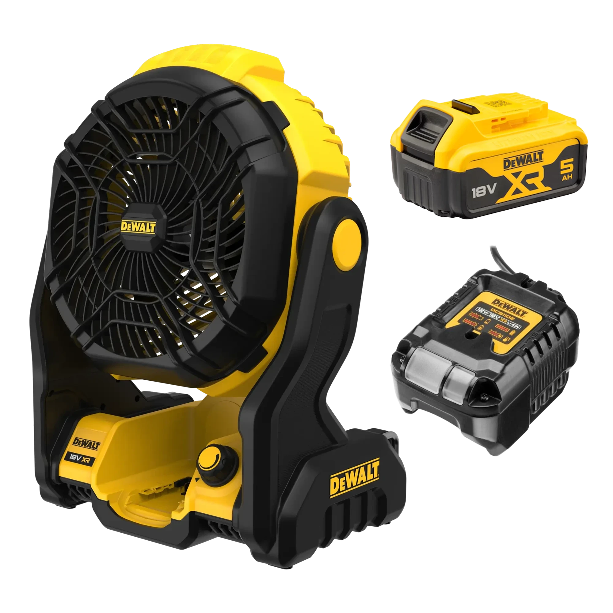 DEWALT® 18V XR® Jobsite Fan Kit - 5.0AH