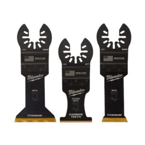 Milwaukee 49109006 3pce Open-Lok Metal Cutting Multi Tool Blade Variety Pack