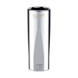 Preorder Milwaukee 45340117 3/8" Drive 17mm Metric 6-Point Deep Socket