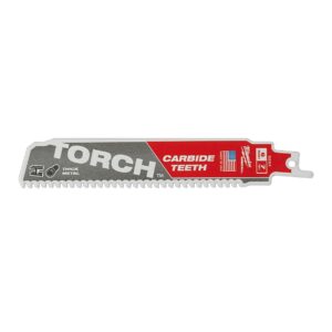 Preorder Milwaukee 48005201 THE TORCH™ WITH CARBIDE TEETH SAWZALL™ BLADE 150MM 7TPI