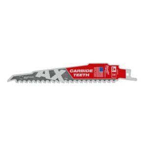 Preorder Milwaukee 48005221 150MM 5TPI THE AX™ WITH CARBIDE TEETH SAWZALL™ BLADE