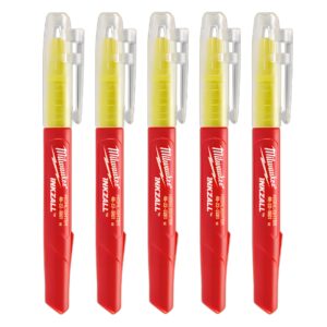 Preorder Milwaukee 48223201 INKZALL™ Yellow Highlighters (5 Pk)