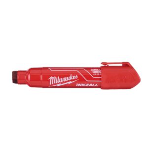 Preorder Milwaukee 48223266 INKZALL™ Red Extra Large Chisel Tip Marker (Order in Multiples of 12)