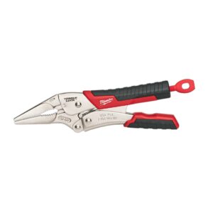 Preorder Milwaukee 48223409 228mm (9") TORQUE LOCK™ Long Nose Locking Pliers with Durable Grip