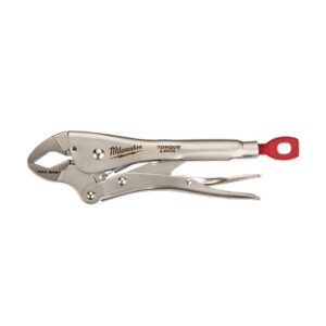 Preorder Milwaukee 48223610 254mm (10") TORQUE LOCK™ Maxbite™ Curved Jaw Locking Pliers w/ Durable Grip
