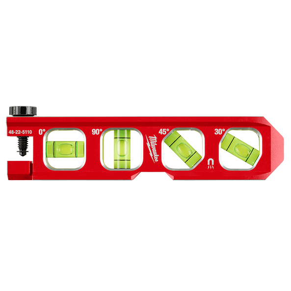 NEW-48225110A-MILWAUKEE 4 VIAL TORPEDO LEVEL