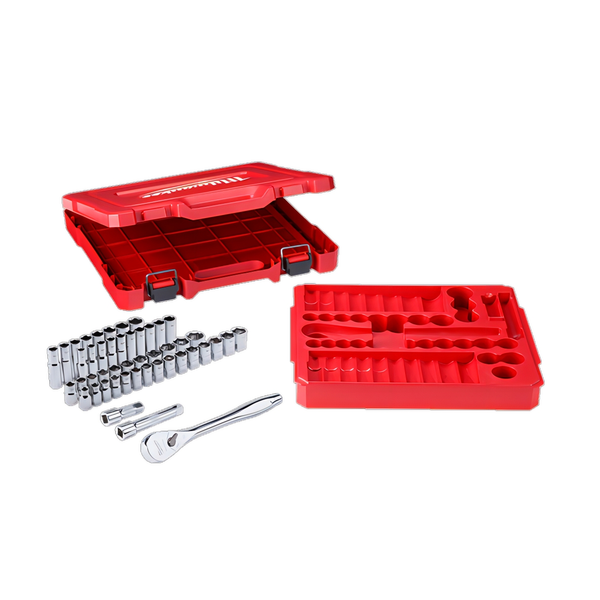 Milwaukee 48229010 47pce 1/2" Drive SAE & Metric Socket Wrench Set