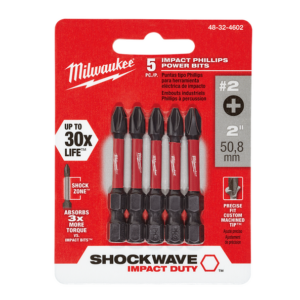 48324602 Milwaukee-48324602 SHOCKWAVE™ POWER BIT PHILLIPS #2 50MM (2") 5PK