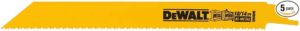 PREORDER Dewalt DW4846 DEWALT 8" 10/14TPI BI-METAL RECIPROCATING SAW BLADE 5PK(Box Qty 50)