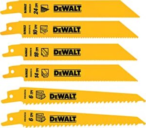 PREORDER Dewalt DW4856 6PC WOOD & METAL CUTTING RECIPROCATING SAW BLADE KIT W CASE