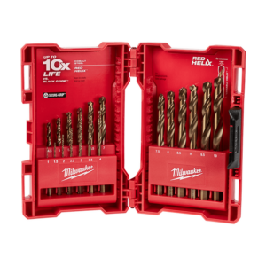 Milwaukee 48892530 19pce RED HELIX Cobalt Drill Bit Set