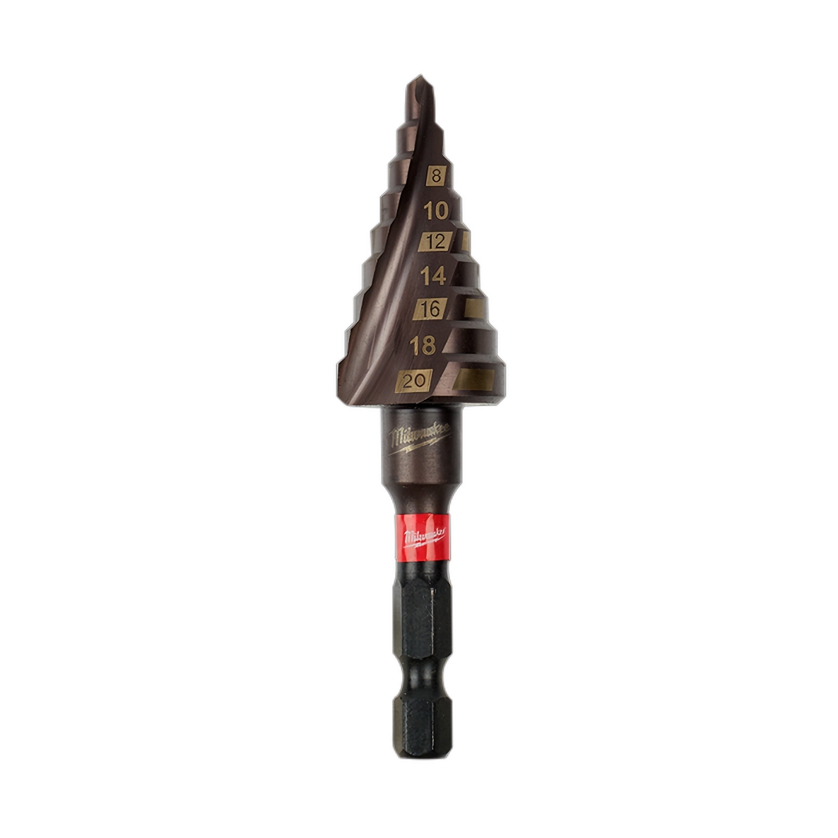 Milwaukee 48899263 Shockwave Metric 4-20mm 9 Hole Step Drill Bit