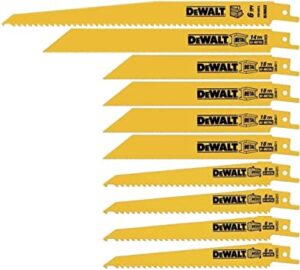 PREORDER Dewalt DW4898 RECIP BLADE SET WOOD METAL 10PC SET WITH CASE (Box Qty 5)