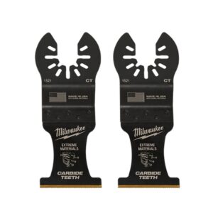 Preorder Milwaukee 49251522 35mm (1 3/8") OPEN-LOK™ Extreme Material Titanium Enhanced Carbide Teeth Blade 2Pk