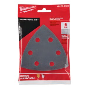 Preorder Milwaukee 49252120 OPEN-LOK™ 120 Grit Sand Paper 6Pk