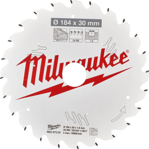 4932471297 Milwaukee CSB BLADE 24T FRAMING 184MM