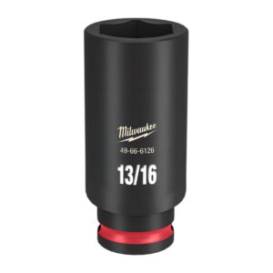 Preorder Milwaukee 49666126 Shockwave 3/8" Drive 13/16" Deep 6 Point Impact Socket