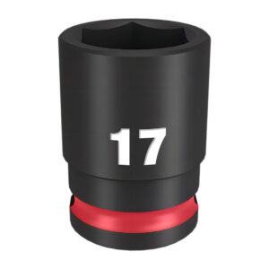 Milwaukee 49666141 Shockwave 3/8" Drive 17mm Standard 6 Point Impact Socket