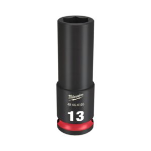 Milwaukee 49666155 13mm 3/8" Drive Shockwave Metric Deep 6 Point Impact Socket