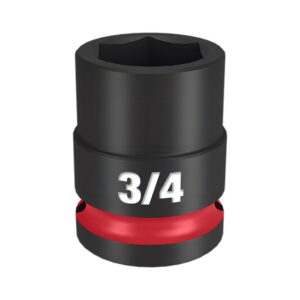 Preorder Milwaukee 49666206 Shockwave 1/2" Drive 3/4" Standard 6 Point Impact Socket