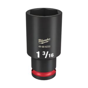 Milwaukee 49666233 1/2" Drive 1-3/16" SAE Shockwave 6 Point Deep Impact Socket