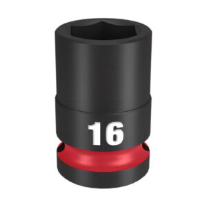 Milwaukee 49666248 16mm 1/2" Drive Shockwave Metric Standard 6 Point Impact Socket