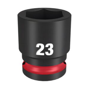Milwaukee 49666255 Shockwave 1/2" Drive 23mm Standard 6 Point Impact Socket