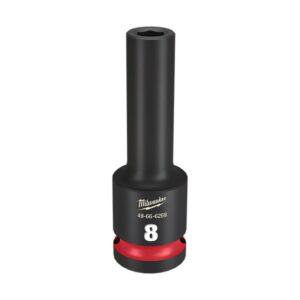 Milwaukee 49666269 1/2" Drive 8mm Shockwave 6 Point Deep Impact Socket