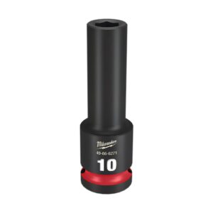 Milwaukee 49666271 1/2" Drive 10mm Metric Shockwave 6 Point Deep Impact Socket