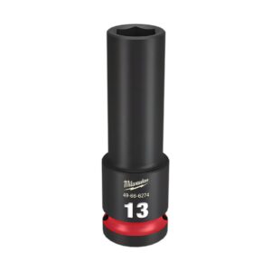 Milwaukee 49666274 1/2" Drive 13mm Metric Shockwave 6 Point Deep Impact Socket