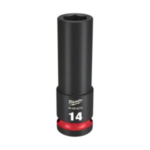 Milwaukee 49666275 1/2" Drive 14mm Metric Shockwave 6 Point Deep Impact Socket