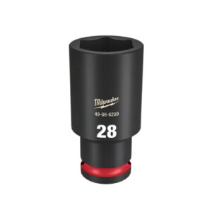 Milwaukee 49666289 1/2" Drive 28mm Metric Shockwave 6 Point Deep Impact Socket
