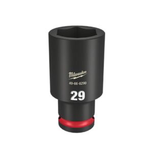 Milwaukee 49666290 1/2" Drive 29mm Metric Shockwave 6 Point Deep Impact Socket