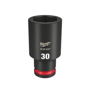 Milwaukee 49666291 1/2" Drive 30mm Metric Shockwave 6 Point Deep Impact Socket