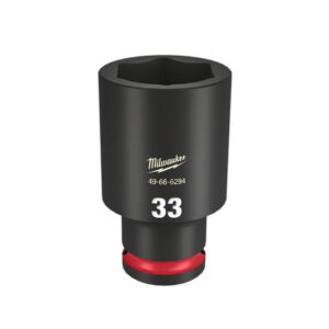Milwaukee 49666294 1/2" Drive 33mm Metric Shockwave 6 Point Deep Impact Socket
