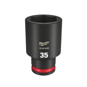 Milwaukee 49666296 1/2" Drive 35mm Shockwave Deep 6 Point Deep Impact Socket