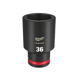 Milwaukee 49666297 1/2" Drive 36mm Metric Shockwave 6 Point Deep Impact Socket