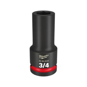 Preorder Milwaukee 49666335 Shockwave 3/4" Drive 3/4" Deep 6 Point Impact Socket