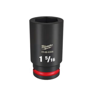 Milwaukee 49666344 3/4" Drive 1-5/16" SAE Shockwave Deep 6 Point Impact Socket