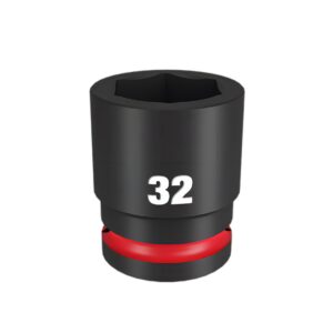 Milwaukee 49666370 3/4" Drive 32mm Metric Shockwave 6 Point Impact Socket