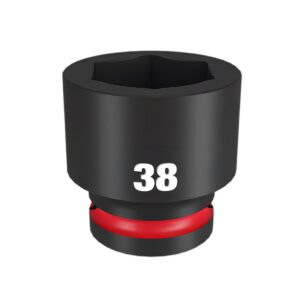 Preorder Milwaukee 49666376 Shockwave 3/4" Drive 38mm Standard 6 Point Impact Socket