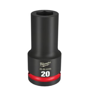 Milwaukee 49666395 3/4" Drive 20mm Shockwave Deep 6 Point Impact Socket
