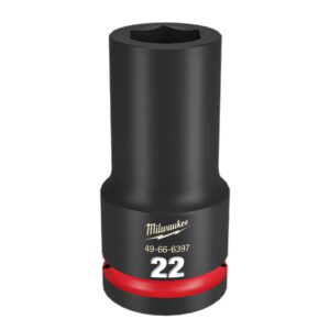 Milwaukee 49666397 3/4" Drive 22mm Metric Shockwave Deep 6 Point Impact Socket
