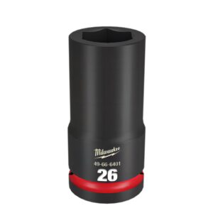 Milwaukee 49666401 3/4" Drive 26mm Metric Shockwave 6 Deep Point Impact Socket